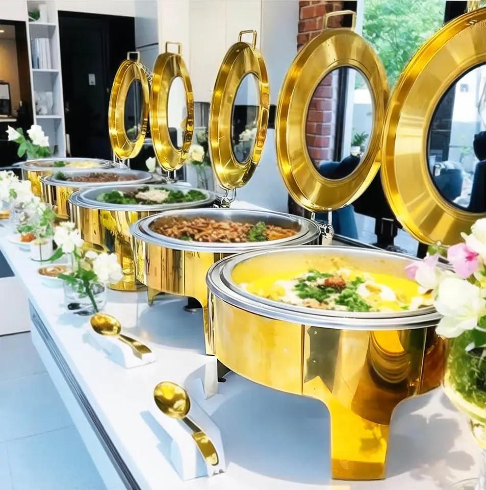 Bain Marie Food Warmer - Chafing Dish Buffet Warmer & Server