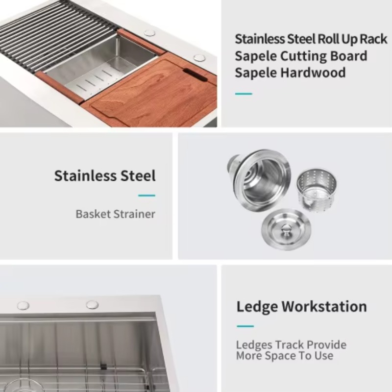 Commercial Kitchen And - Wastafel Dapur Farmhouse ATV Heavy Duty