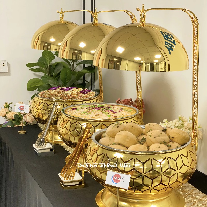 Bain Marie Food Warmer - Peralatan Prasmanan Mewah 9L dengan Penutup