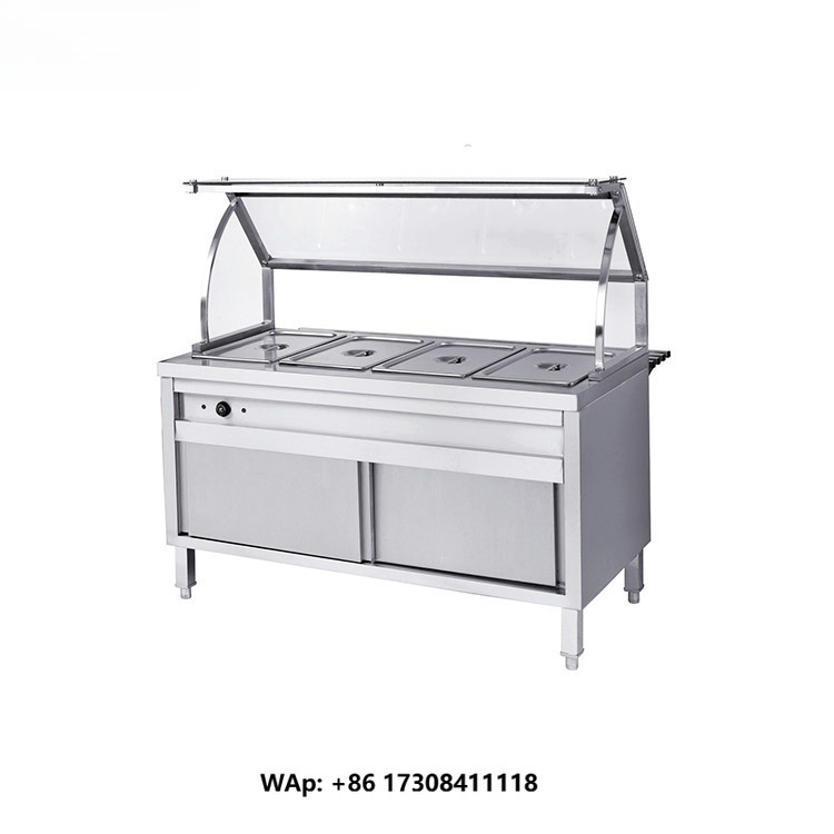 Bain Marie Food Warmer - Peralatan Dapur Restoran Komersial Stainless Steel