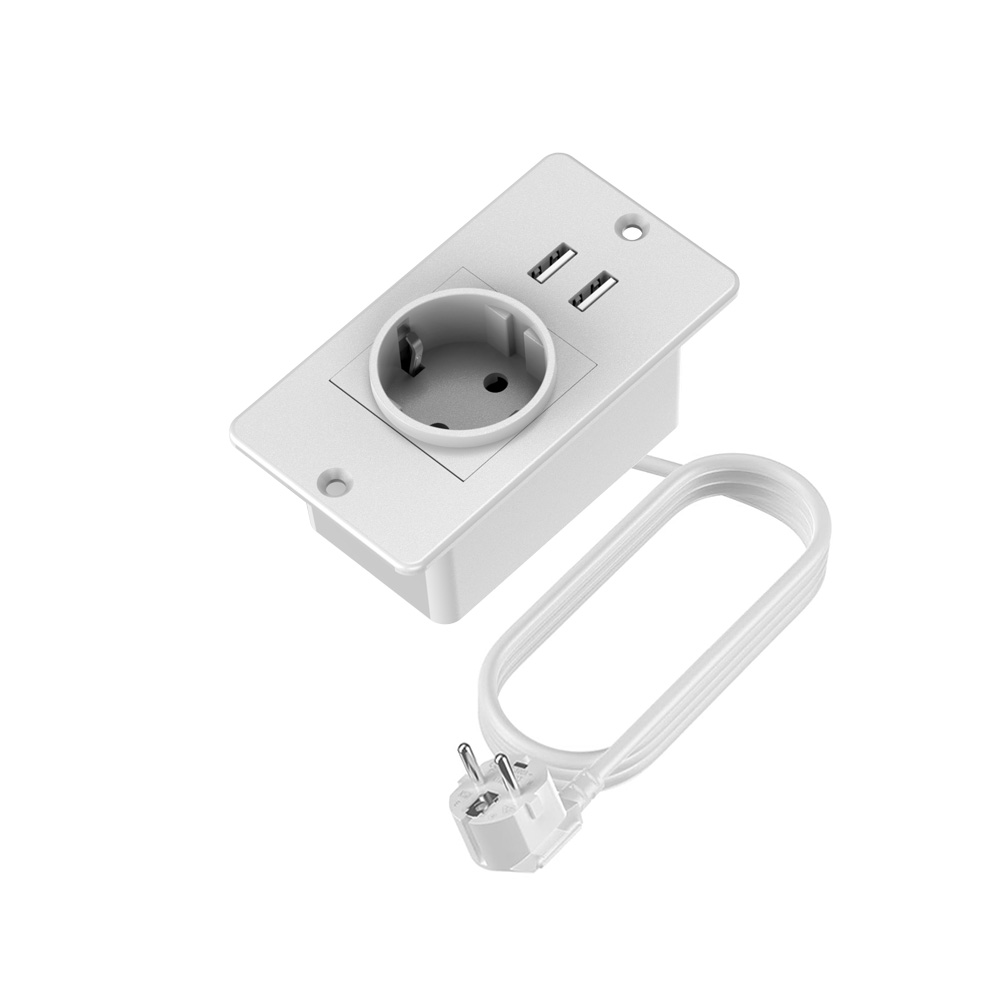 Commercial Kitchen Outlets - Stopkontak Terintegrasi EU dengan 2 Port