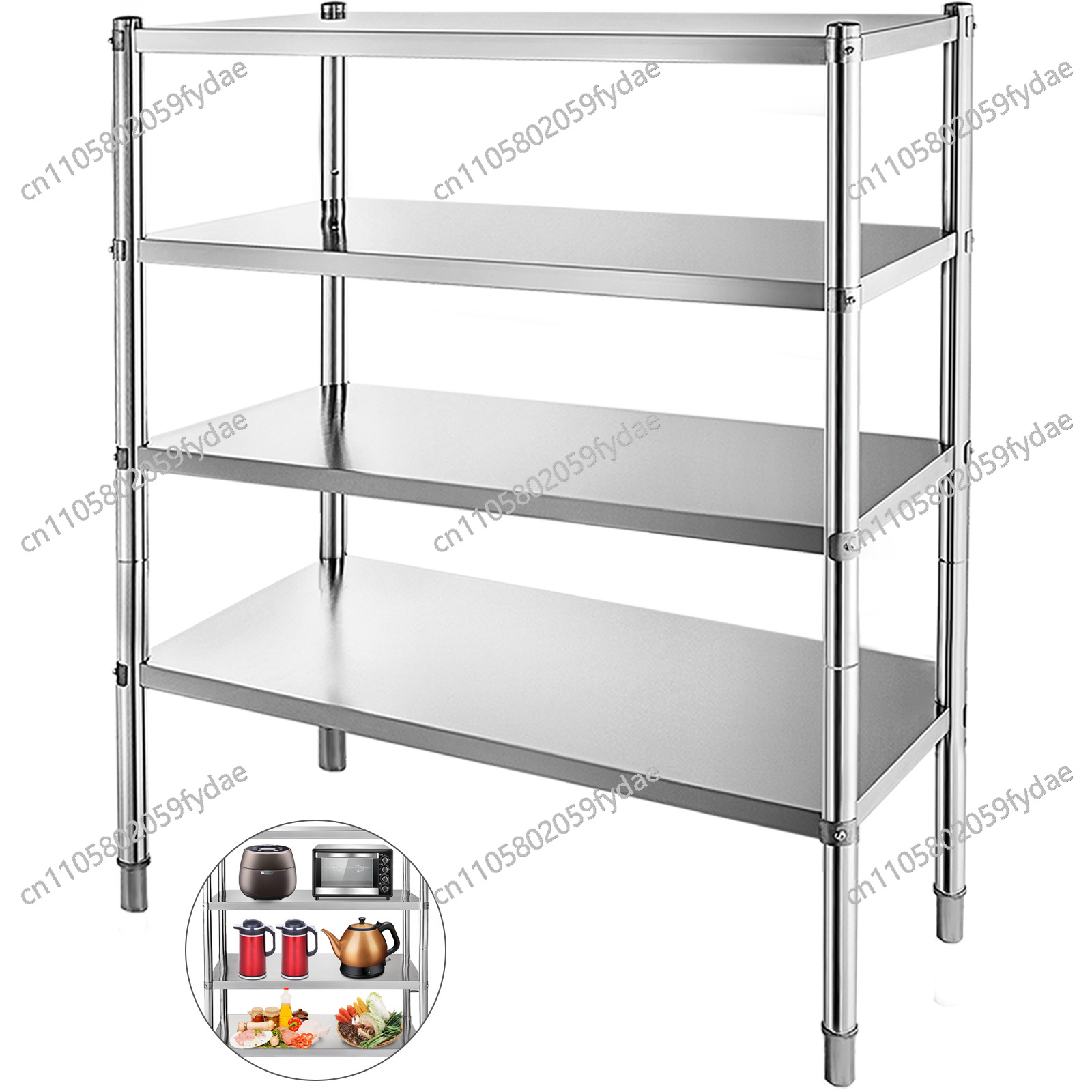 Commercial Kitchen Warehouse - Rak Penyimpanan Komersial 4 Tingkat dari