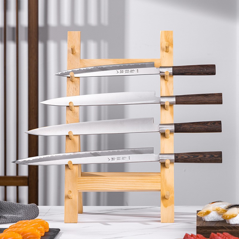 Rak Pisau Sashimi Poles Tangan - Commercial Kitchen Knife Storage ulasan dan harga
