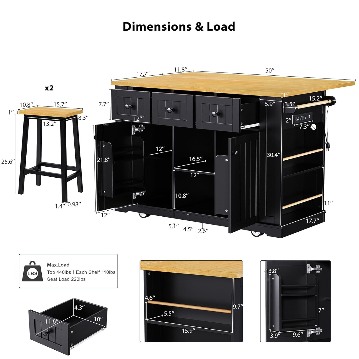 Troli Dapur Beroda 53 Inci den - Commercial Kitchen Outlets ulasan dan harga