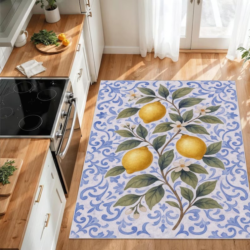 Karpet Ubin Lemon Mediterania  - Commercial Kitchen Tile Flooring ulasan dan harga