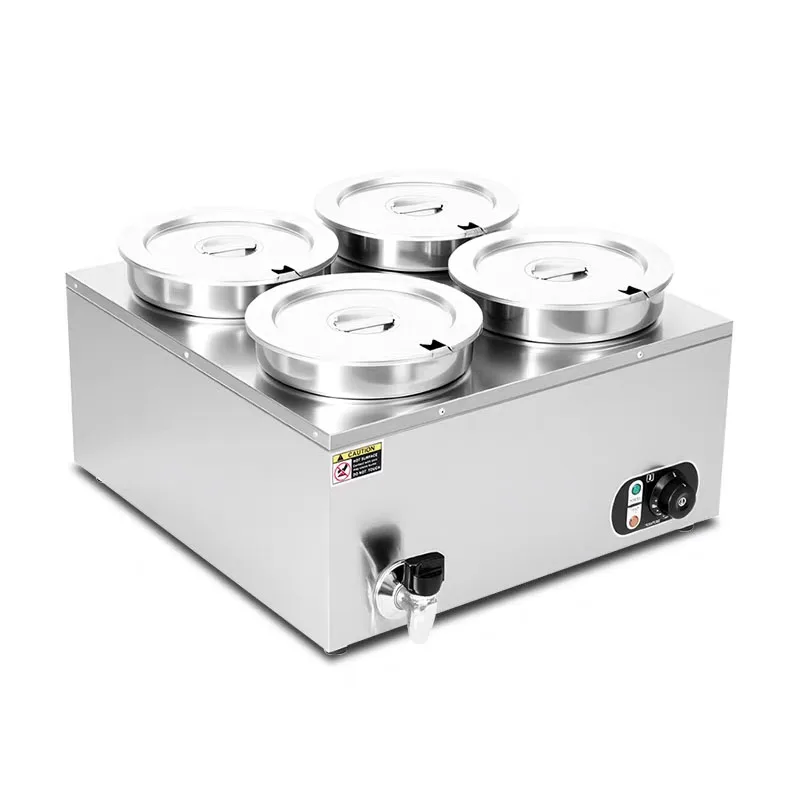 4 Panci Bundar Stainless Steel - Bain Marie Food Warmer ulasan dan harga