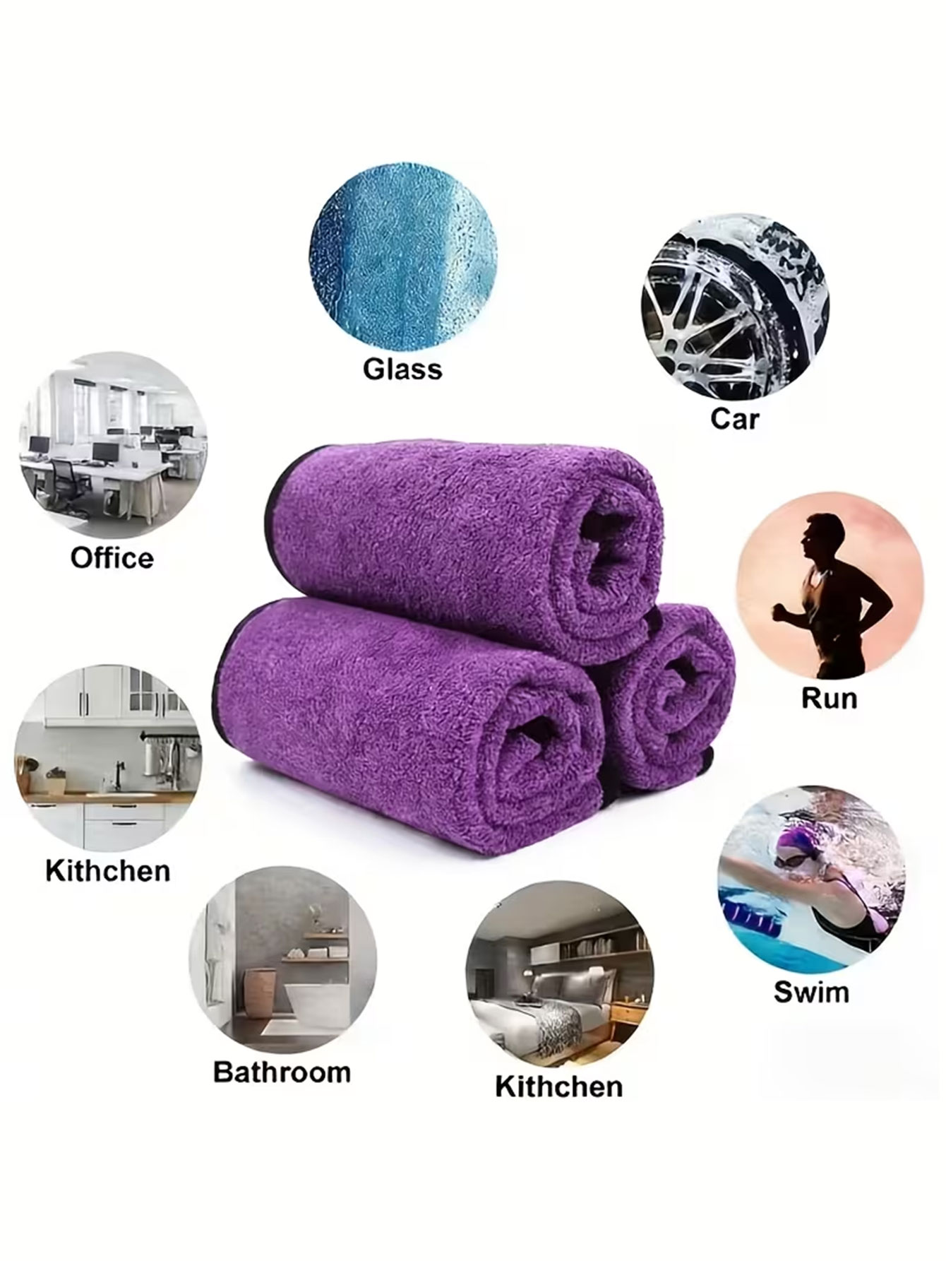 10-Pack Kain Lap Pembersih Mik - Commercial Kitchen Towels ulasan dan harga