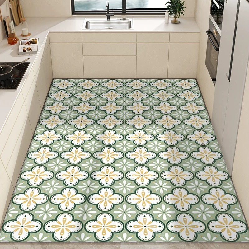 Karpet Dapur PVC Tahan Air Tah - Commercial Kitchen Tile Flooring ulasan dan harga