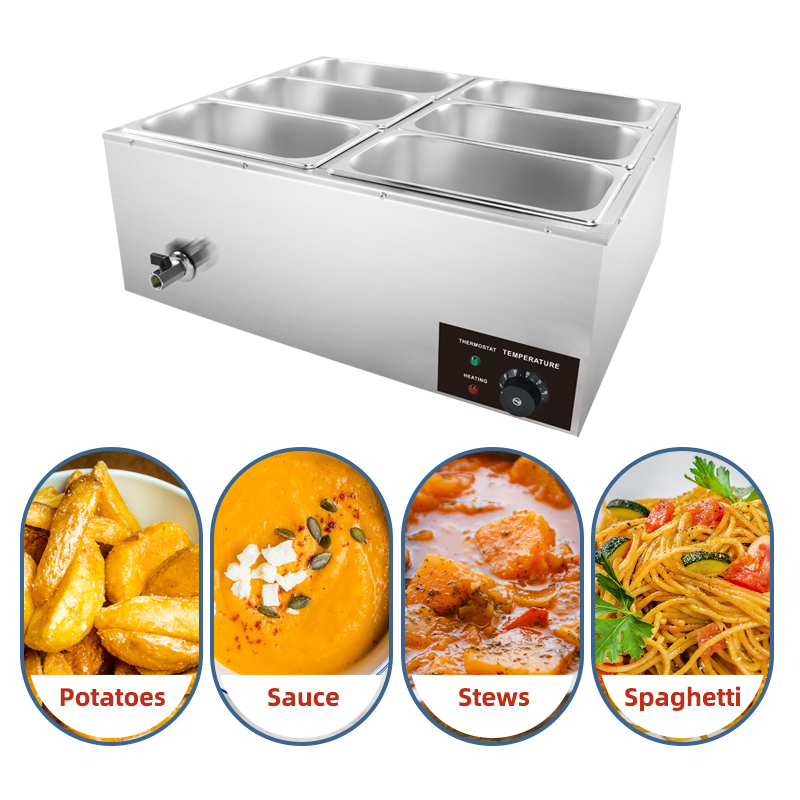 Pemanas Makanan Listrik Stainl - Bain Marie Food Warmer ulasan dan harga